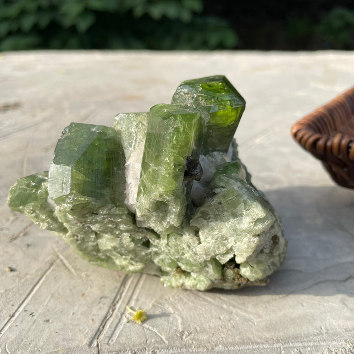 Natural Chrome Diopside Cluster Specimen 554 Grams – Mighty Size, Undamaged Free-Standing Collector Piece