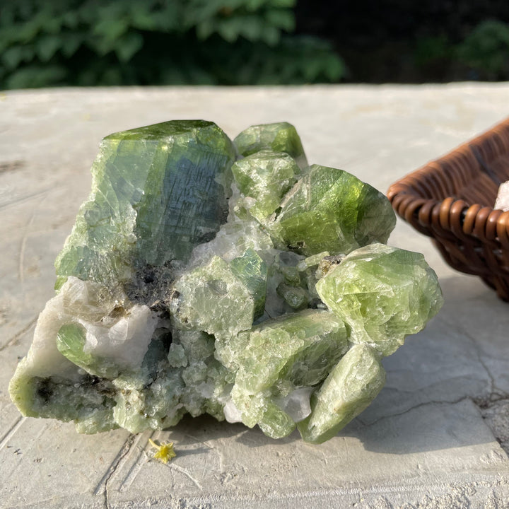 Natural Chrome Diopside Cluster Specimen 554 Grams – Mighty Size, Undamaged Free-Standing Collector Piece