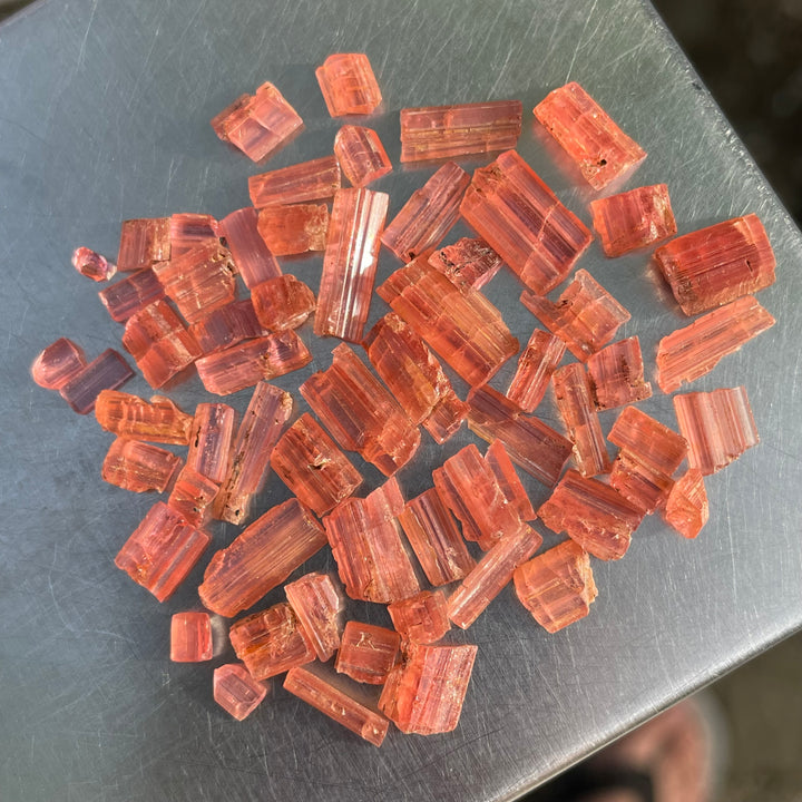 Rare Natural Vayrynenite Rough Lot – Faceting Grade, Clean Calibrated Gemstones