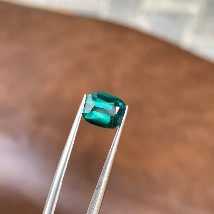 Faceted Lagoon-Blue Tourmaline — 2.15 carats Cushion Cut, Fine Ring-Sized (Nuristan, Afghanistan)