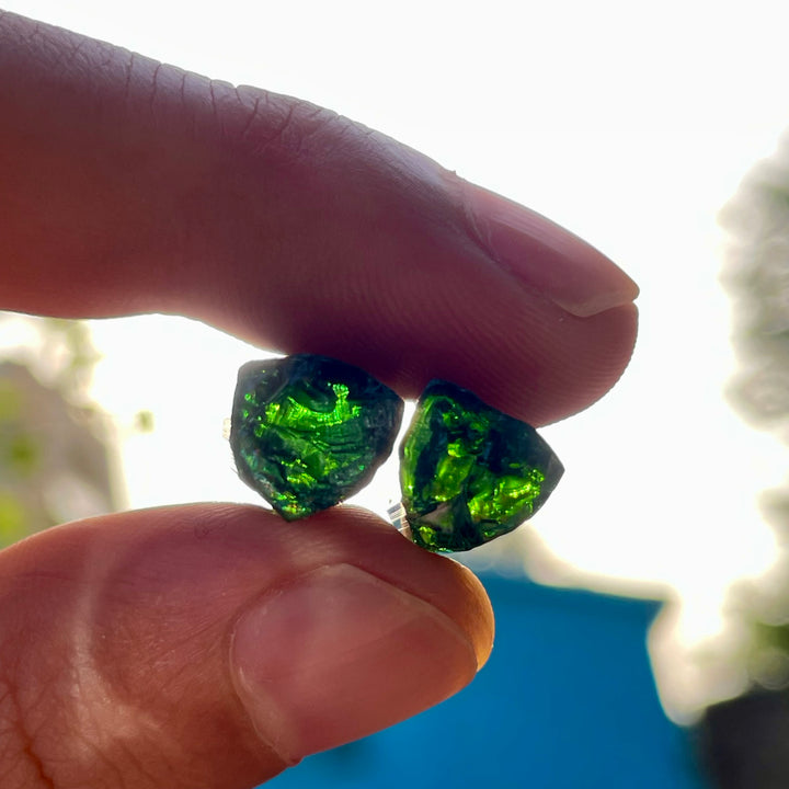 Facet Rough Bluish Green Tourmaline Crystals | Loupe Clean Gem Cutting Grade | Natural Afghanistan