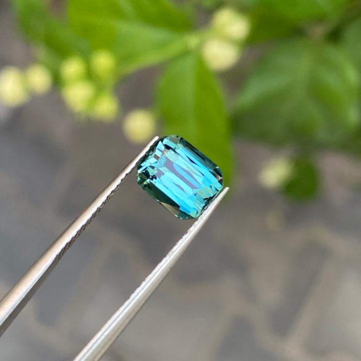 Faceted Teal Blue Tourmaline – Natural, Eye Clean, Unheated Gemstone