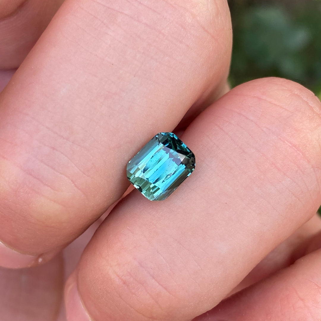 Faceted Teal Blue Tourmaline – Natural, Eye Clean, Unheated Gemstone