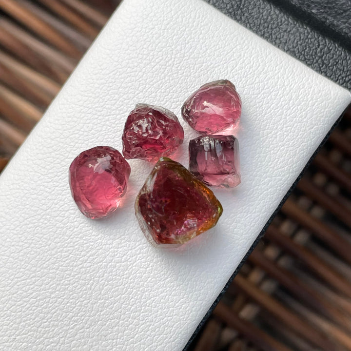Top Quality Facet Grade Rough Rubelite Pink Tourmalines – Natural Afghan Mined