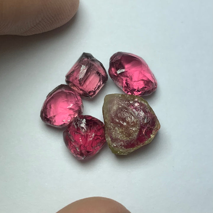 Top Quality Facet Grade Rough Rubelite Pink Tourmalines – Natural Afghan Mined