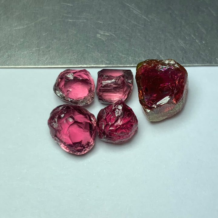 Top Quality Facet Grade Rough Rubelite Pink Tourmalines – Natural Afghan Mined