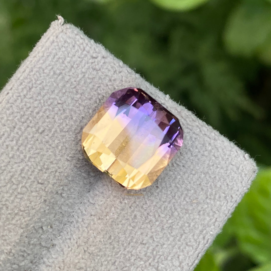 Natural Bolivian Ametrine 6.35cts Faceted Cushion