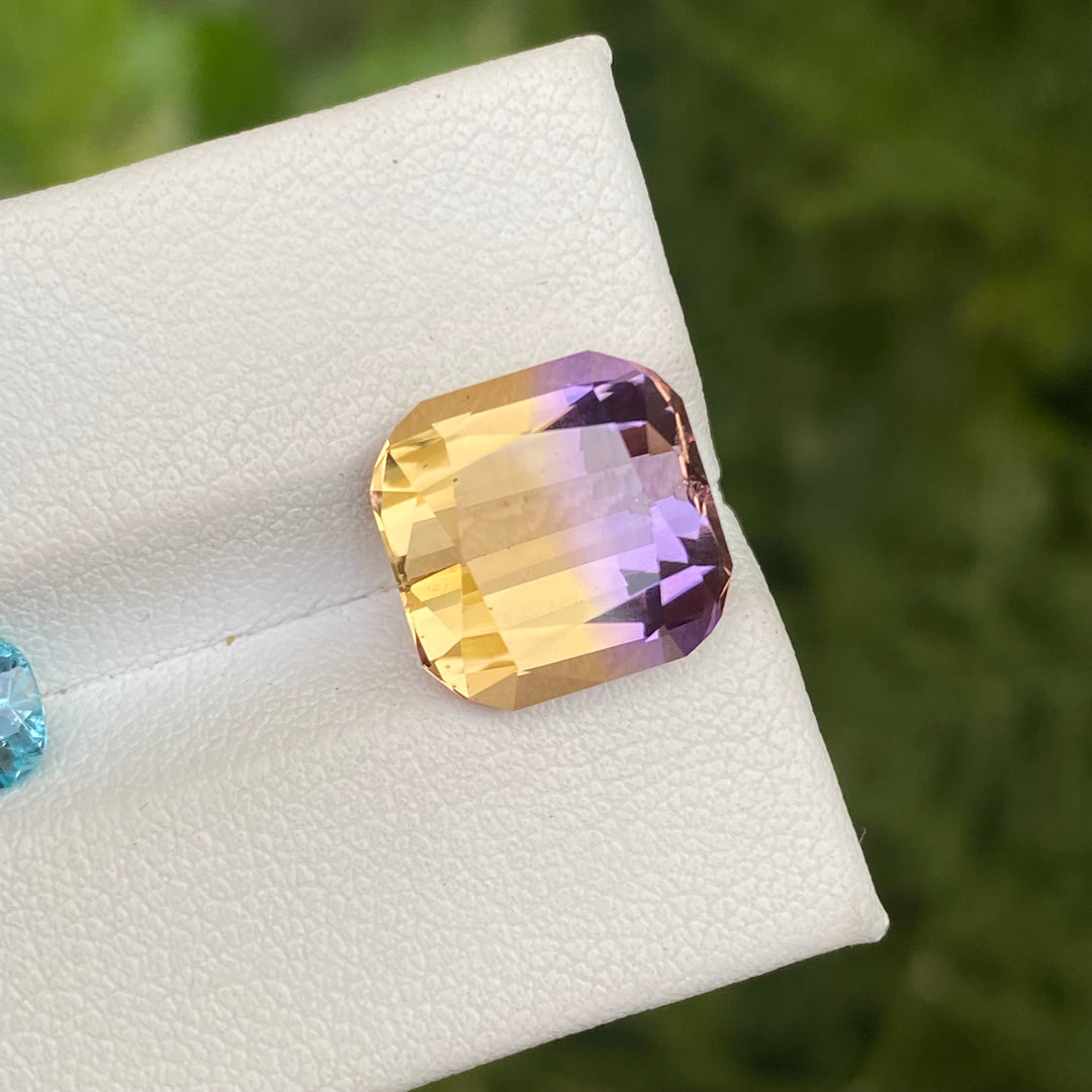 Natural Bolivian Ametrine 6.35cts Faceted Cushion