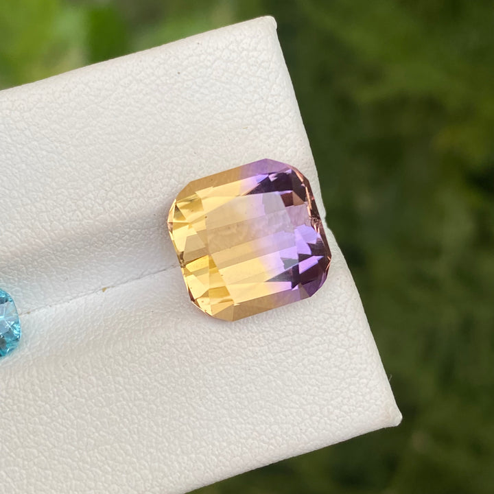 Natural Bolivian Ametrine 6.35cts Faceted Cushion
