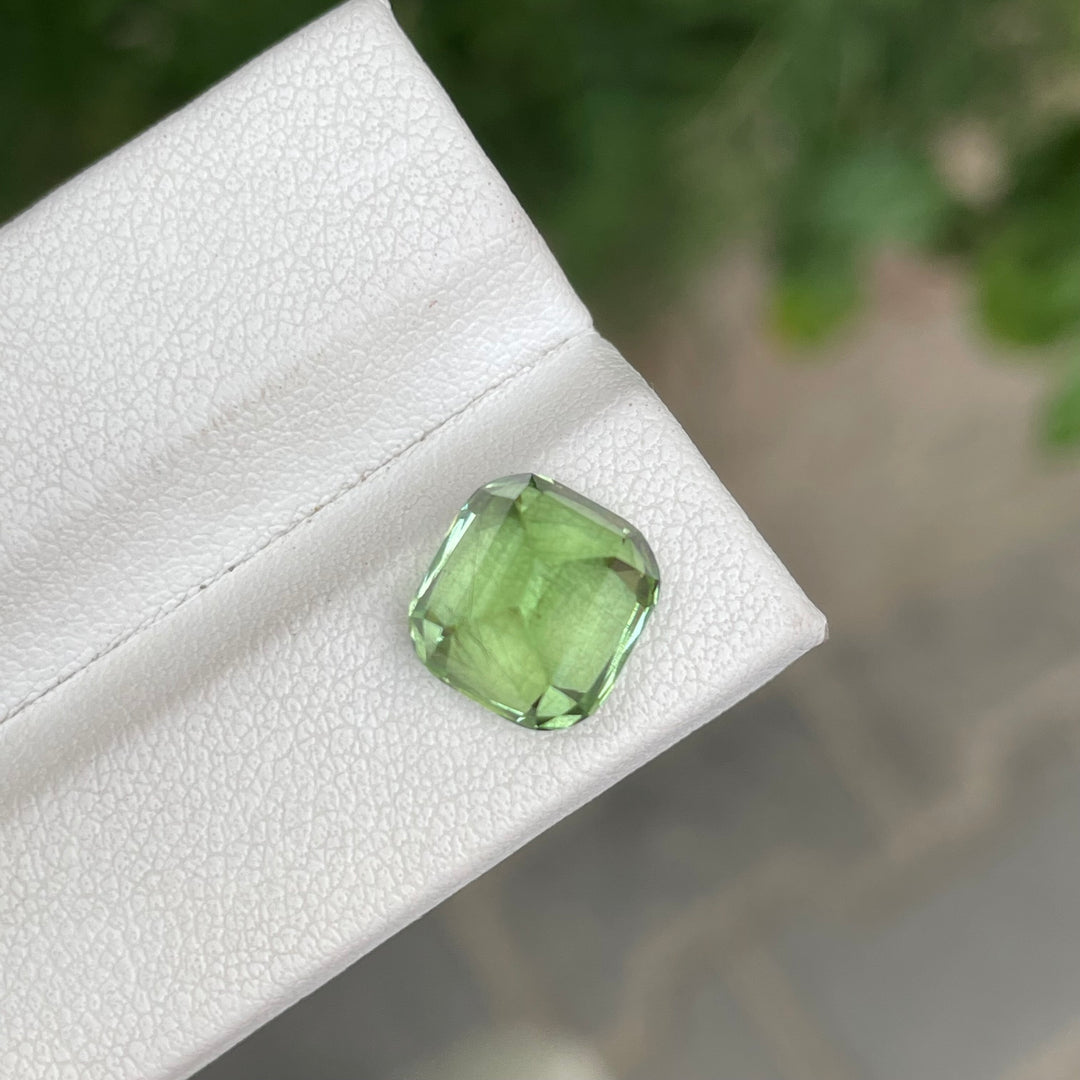 Natural Peridot — Cushion Cut Faceted, Eye-Clean, Pakistan Origin (Ring Setting Gem)