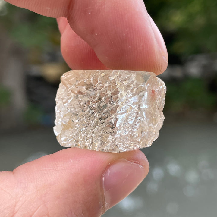 Natural Imperial Topaz Etched Crystal – Rough Skardu Mined Gem for Collectors & Jewelry Making