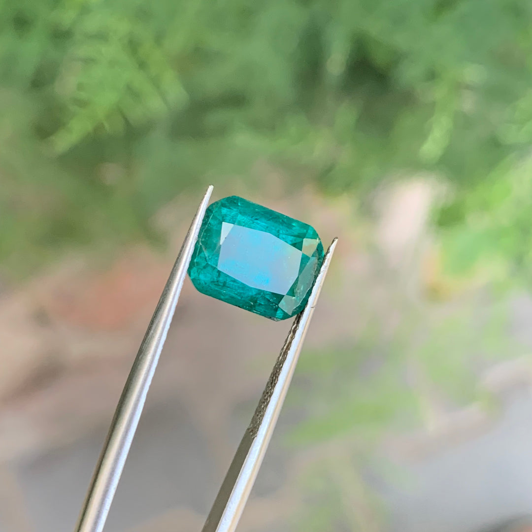 Paraiba Blue Tourmaline 5.35cts Faceted Cushion Cut