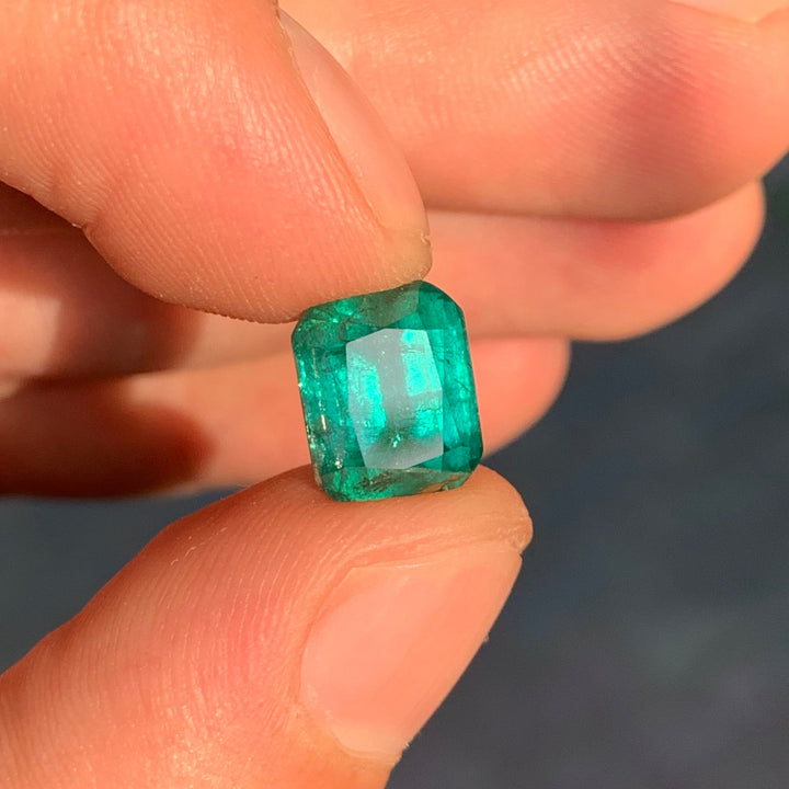 Paraiba Blue Tourmaline 5.35cts Faceted Cushion Cut