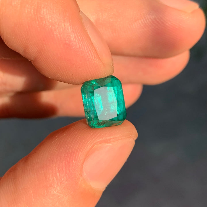 Paraiba Blue Tourmaline 5.35cts Faceted Cushion Cut