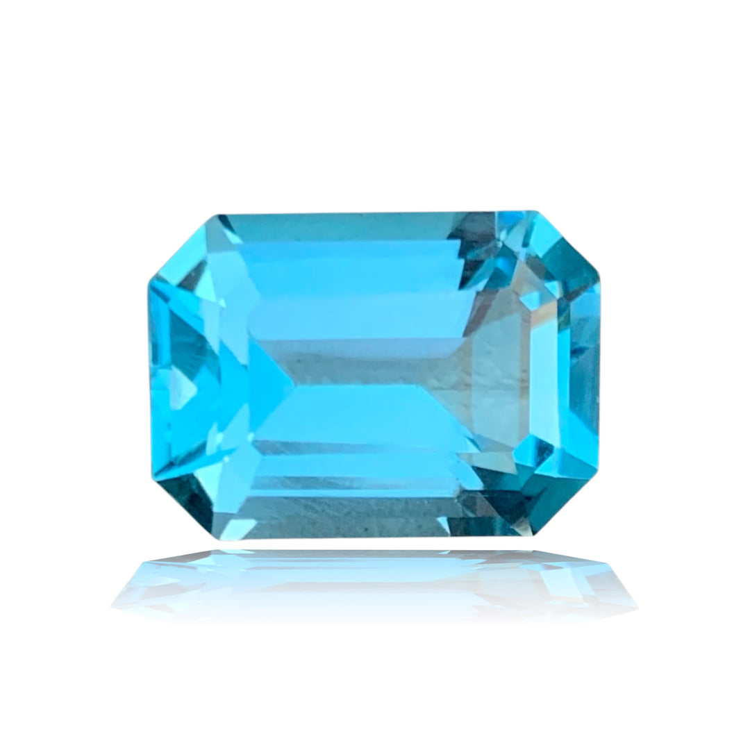 Octagon Shape Topaz Loose Stone 19.30 Cts | Faceted Blue Gems | Swiss Blue Topaz | Sky Blue Topaz