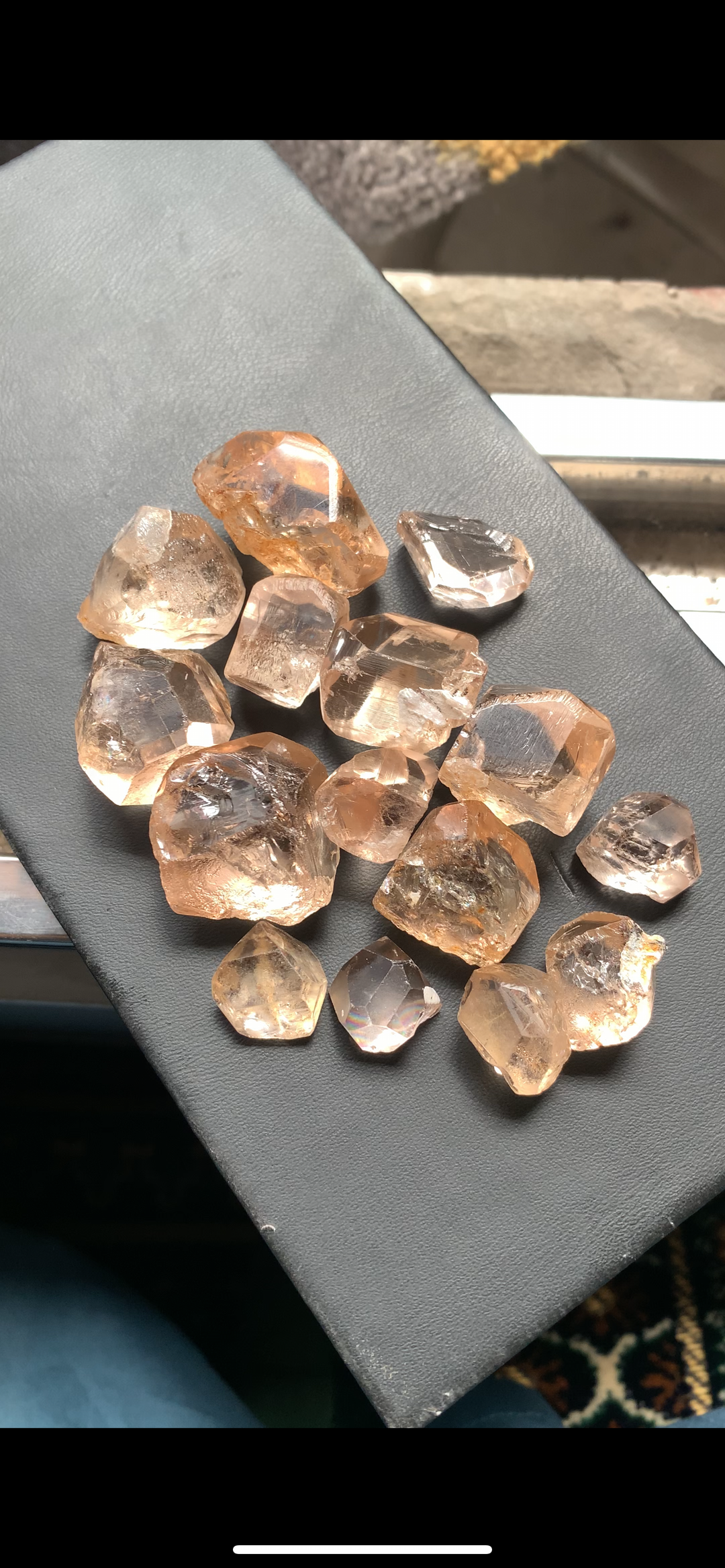 166 Grams Facet Rough Topaz