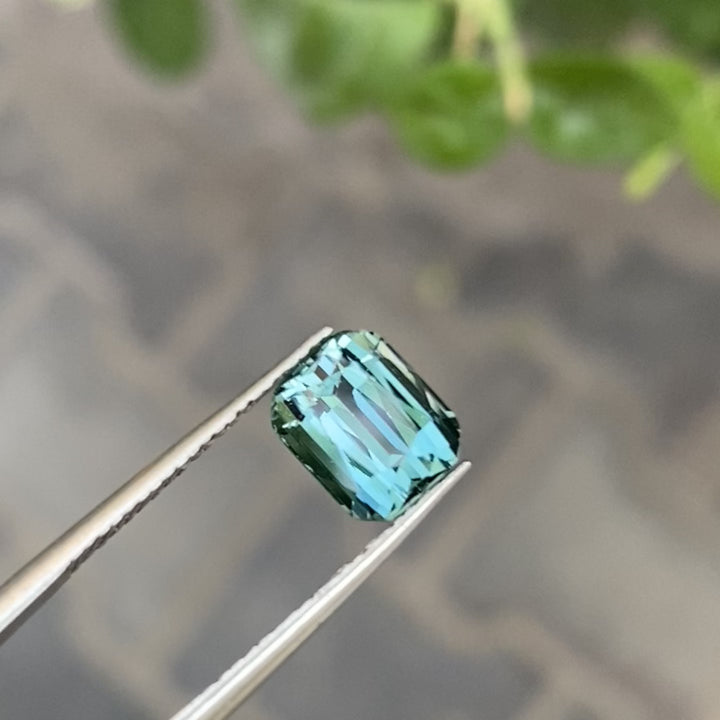 Faceted Teal Blue Tourmaline – Natural, Eye Clean, Unheated Gemstone