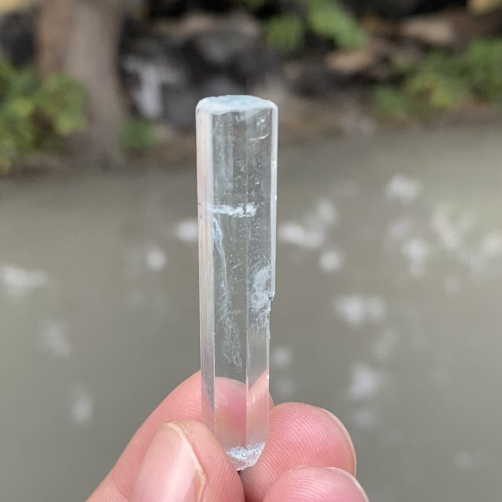 Natural Blue Aquamarine Crystal – 7.7gm Terminated from Shigar Pakistan
