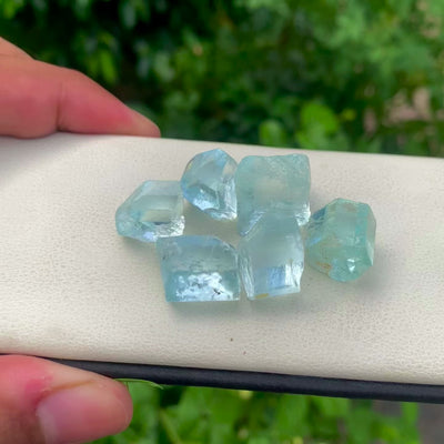 25.80 Grams Facet Grade Bluish Aquamarine Parcel