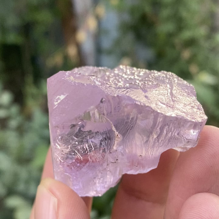 Natural Pink Kunzite Facet Grade Rough – Afghan Mined, Gem Quality Spodumene Crystal