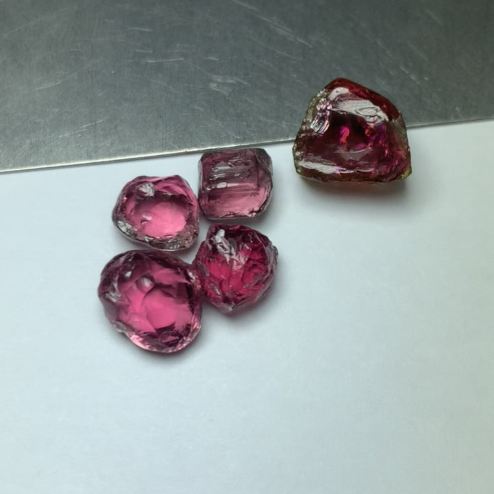 Top Quality Facet Grade Rough Rubelite Pink Tourmalines – Natural Afghan Mined