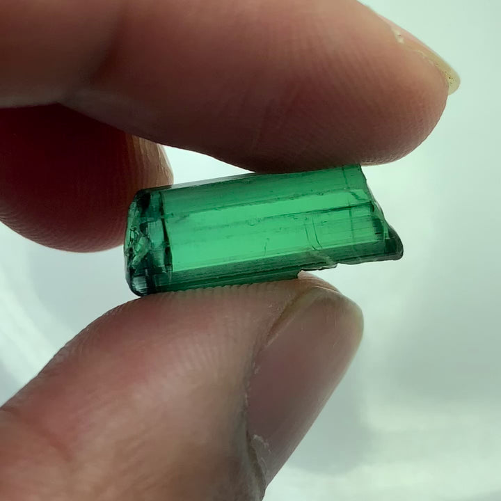 2 Grams Facet Rough Loupe Clean Tourmaline