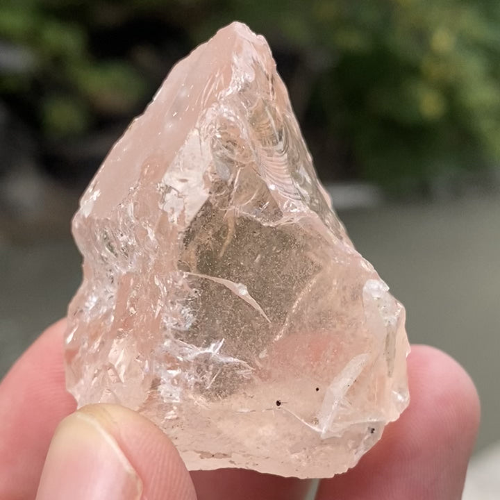 Natural Facet Rough Morganite – Untreated Pink Beryl Crystal for Gem Cutting & Jewelry Making