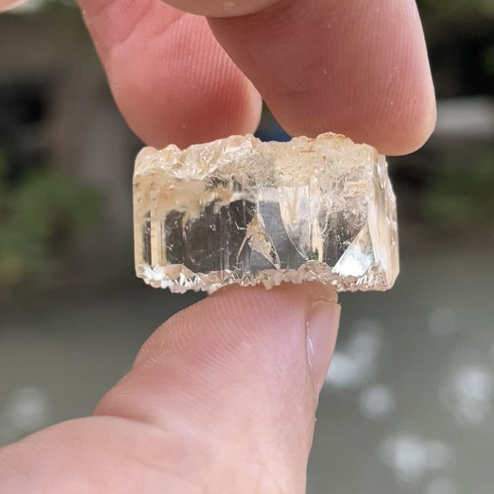 Natural Imperial Topaz Etched Crystal – Rough Skardu Mined Gem for Collectors & Jewelry Making