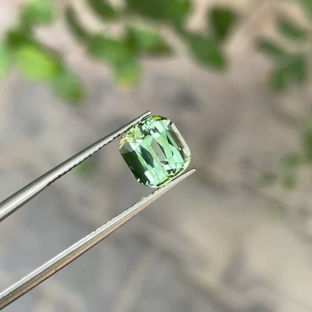 3 Carat Soft Green Natural Tourmaline – From Afghanistan