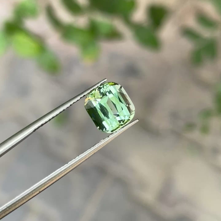 3 Carat Soft Green Natural Tourmaline – From Afghanistan