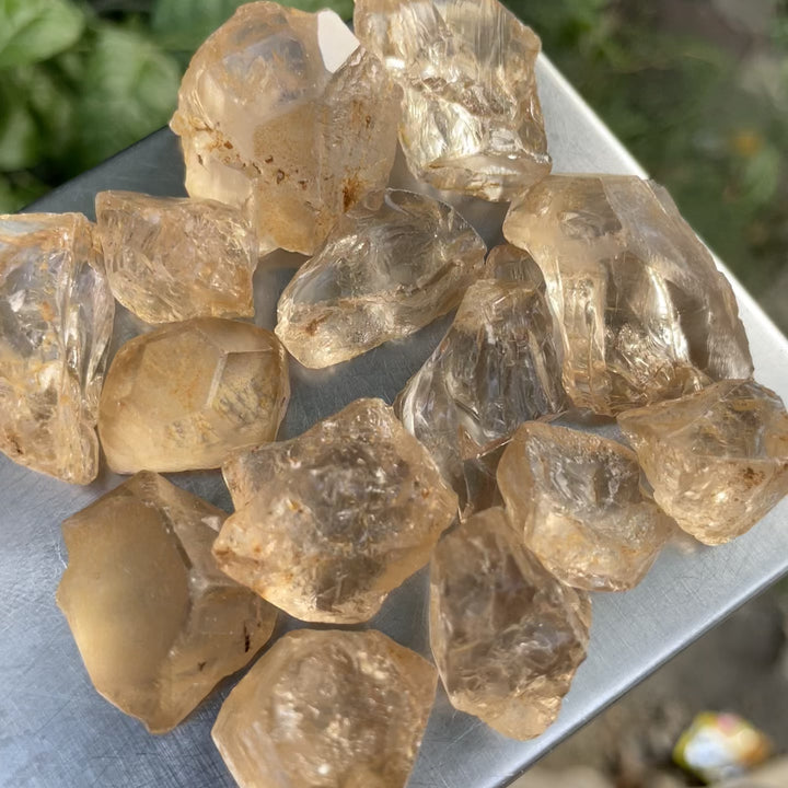 Natural Facet Grade Rough Topaz – Untreated Gemstone Crystal for Lapidary & Jewelry Making