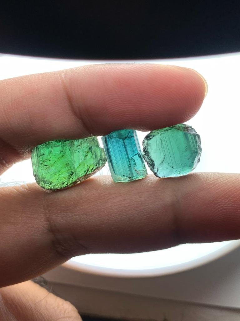 5.45 Grams Facet Rough Tourmalines