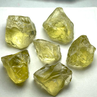 50 Grams Facet Rough Lemon Quartz - Noble Gemstones®
