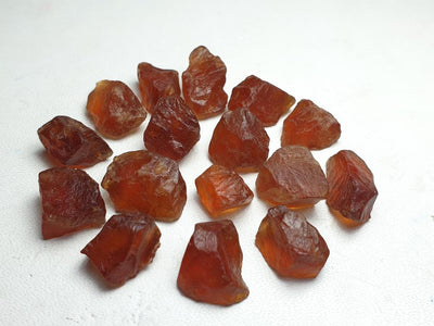 30 Grams Facet Rough Hessonite Garnet - Noble Gemstones®