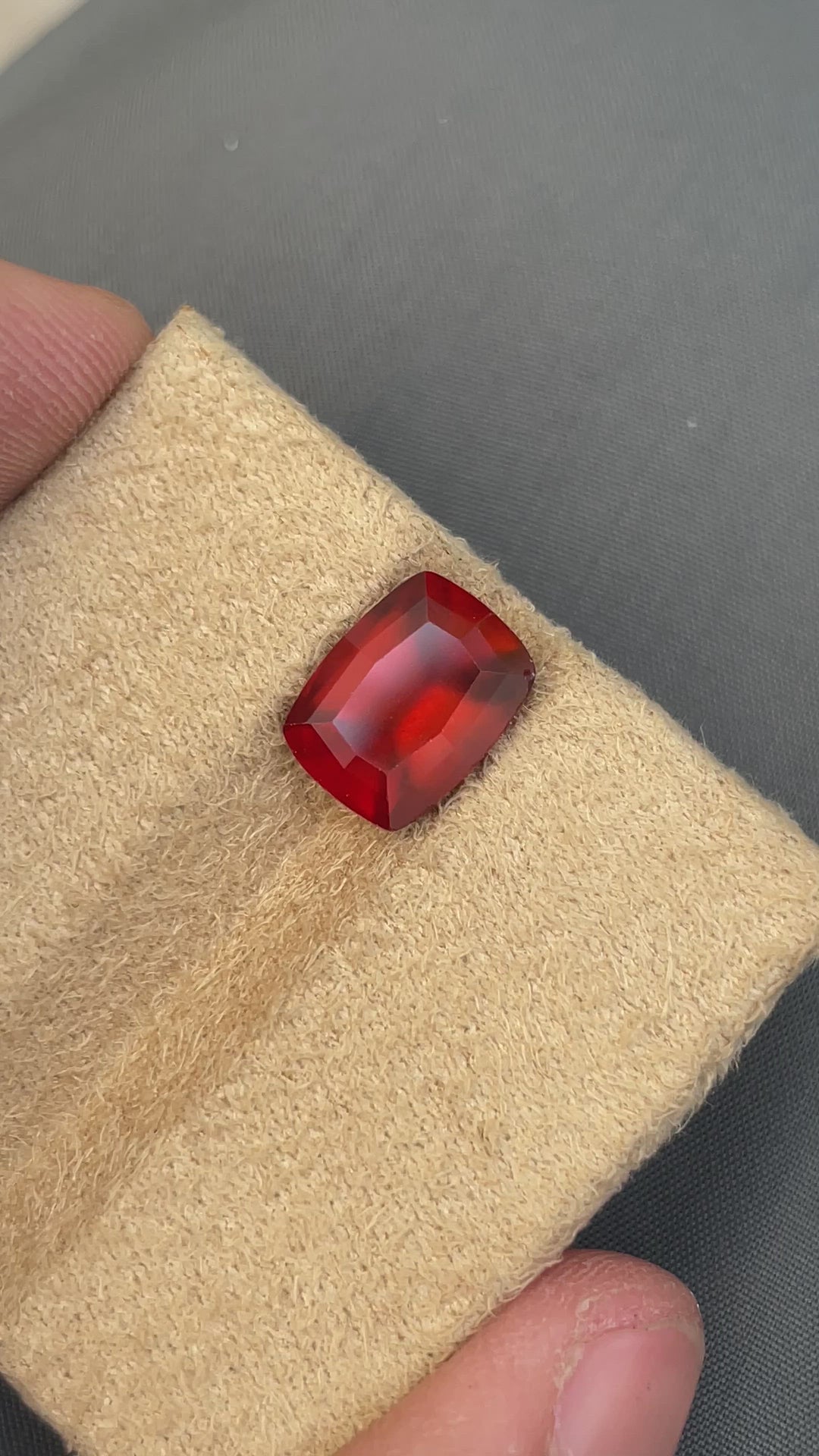 4.90 Carats Fanta Orange Hessonite Garnet