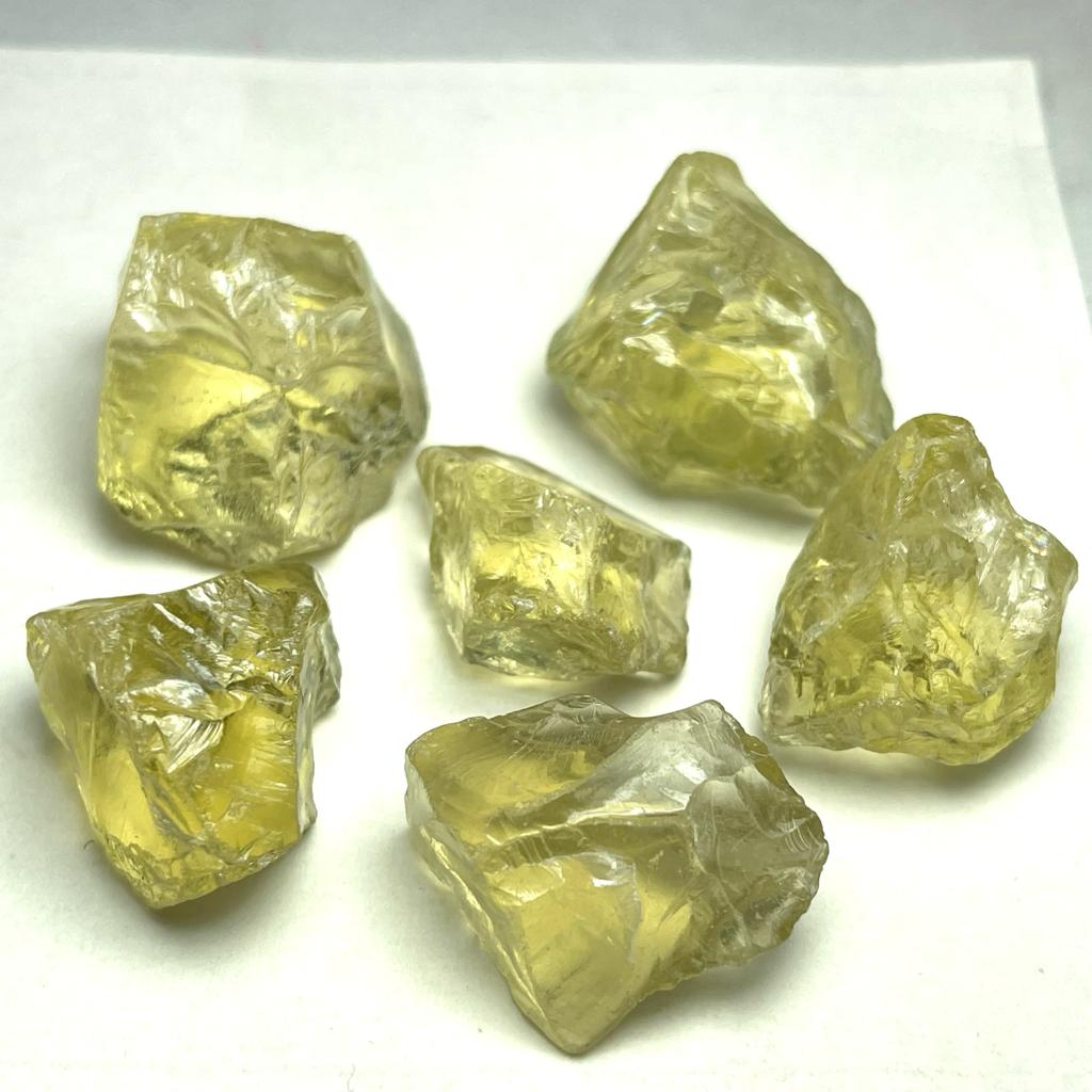 90 Grams Facet Rough Lemon Quartz - Noble Gemstones®