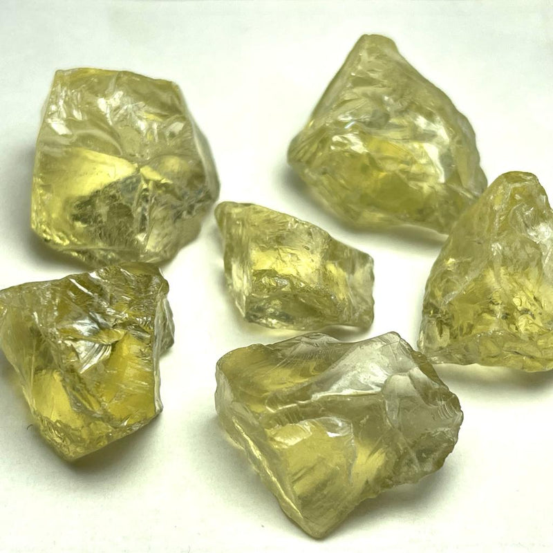 50 Grams Facet Rough Lemon Quartz - Noble Gemstones®