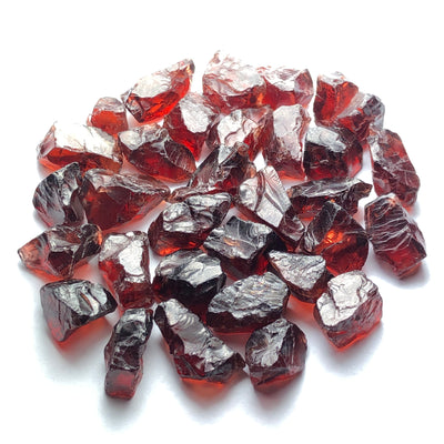50 Grams Facet Rough Reddish Rhodolite Garnet - Noble Gemstones®