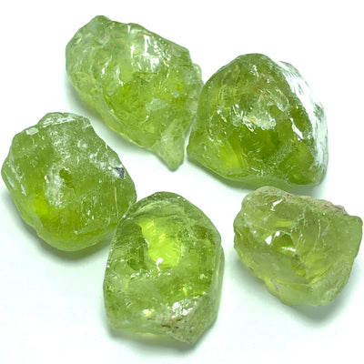 9.19 Grams Facet Rough Greenish Peridots - Noble Gemstones®