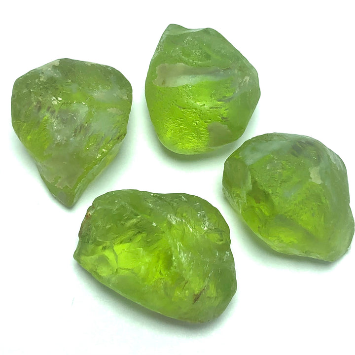 8.63 Grams Facet Rough Apple Greenish Peridots - Noble Gemstones®