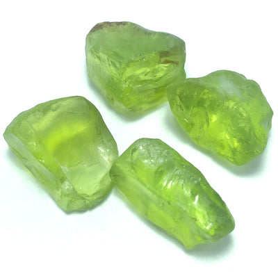 9.13 Grams Facet Rough Apple Greenish Peridots For Sale - Noble Gemstones®