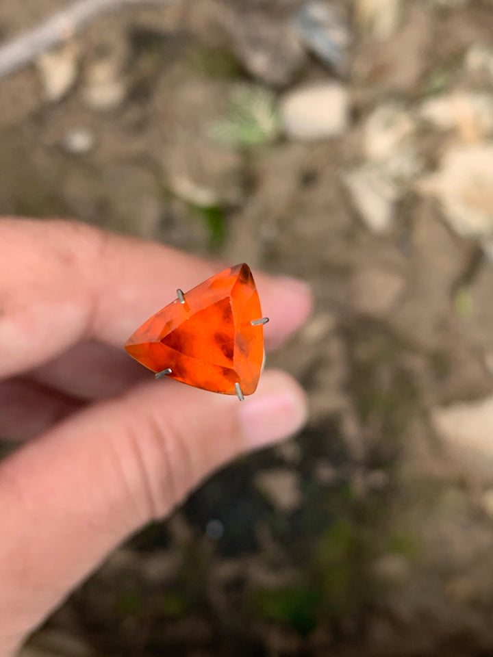 6.75 Carats Faceted Hessonite Garnet - Noble Gemstones®