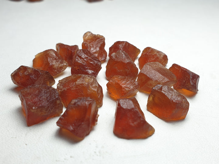 125 Carats Facet Rough Hessonite Garnet - Noble Gemstones®