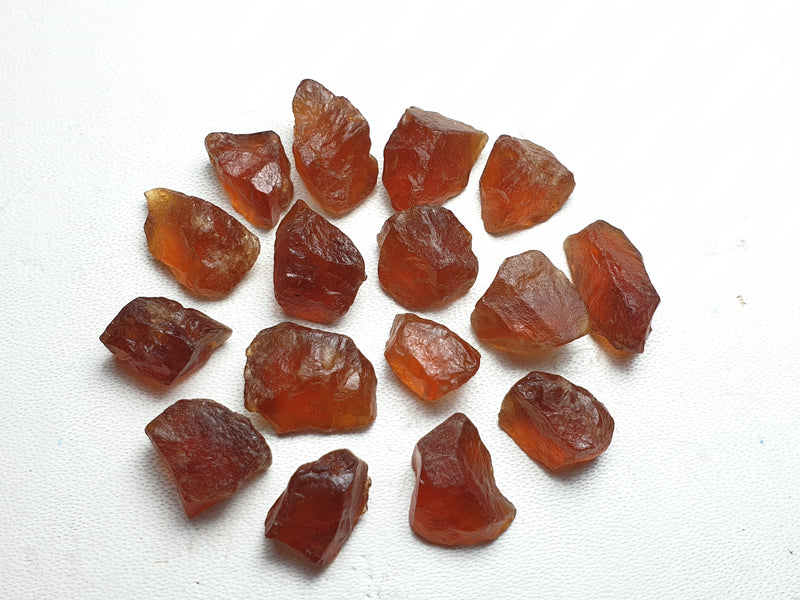125 Carats Facet Rough Hessonite Garnet - Noble Gemstones®