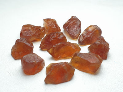 100 Carats Facet Rough Hessonite Garnet - Noble Gemstones®