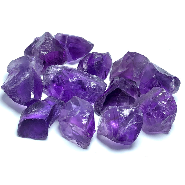 28.88 Grams Facet Rough Purplish Brazilian Amethyst - Noble Gemstones®