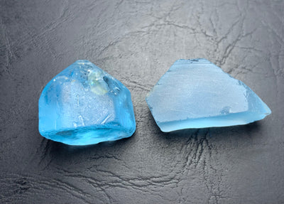 33.30 Grams Facet Rough Blue Topaz - Noble Gemstones®