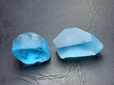 33.30 Grams Facet Rough Blue Topaz - Noble Gemstones®