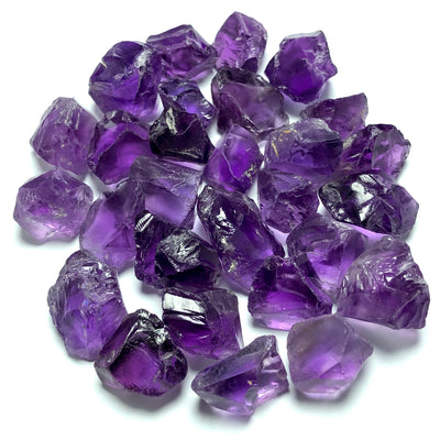62.25 Grams Facet Rough Deep Purple Amethyst - Noble Gemstones®