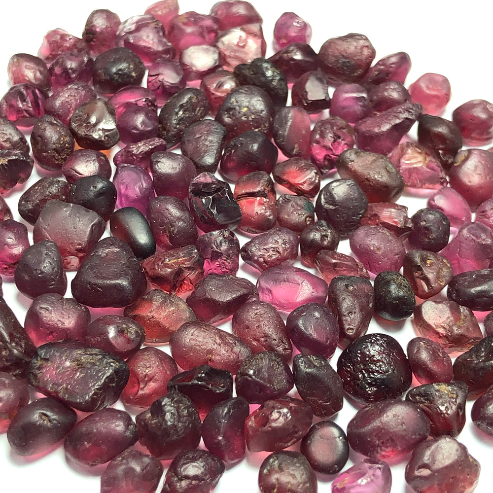 47.07 Grams Raw Reddish Pink Rhodolite Garnet - Noble Gemstones®